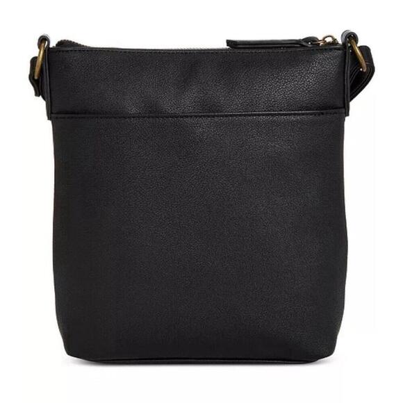 Style & Co Hudsonn Crossbody Bag Black -Small, Zip Closure, Adjustable Strap bag - Picture 3 of 10